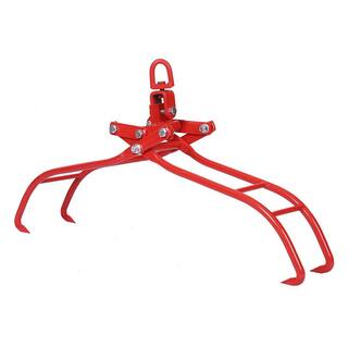 Amucolo 4 Claw Red Timber Log Lifting Logging Tongs Grabber Tong GH-CYW4-383