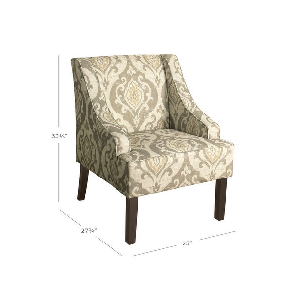 Porch and Den Lyric Swoop Arm Accent Chair