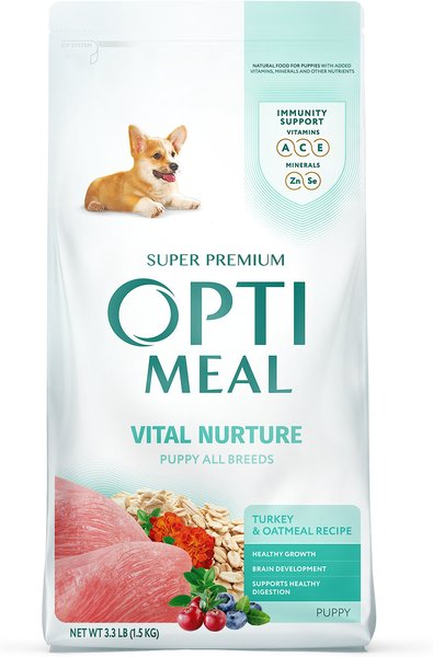 Optimeal Puppy Vital Nurture Turkey and Oatmeal Recipe Dry Dog Food