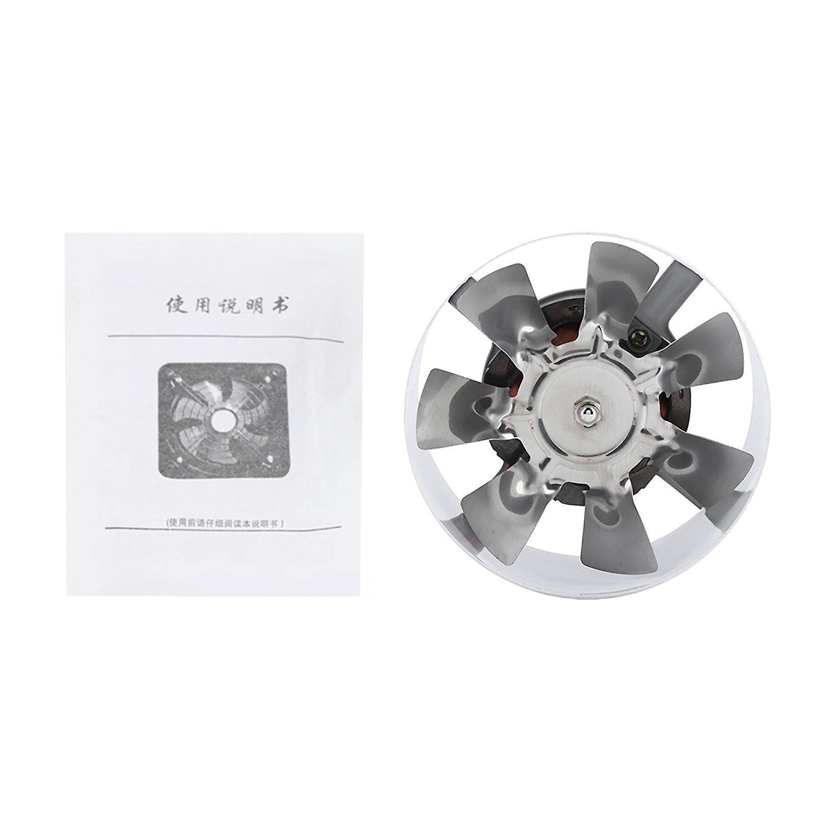 25W 220V Wall Mounted Exhaust Fan Low Noise Home Bathroom Kitchen Garage Air Ventilation Supply