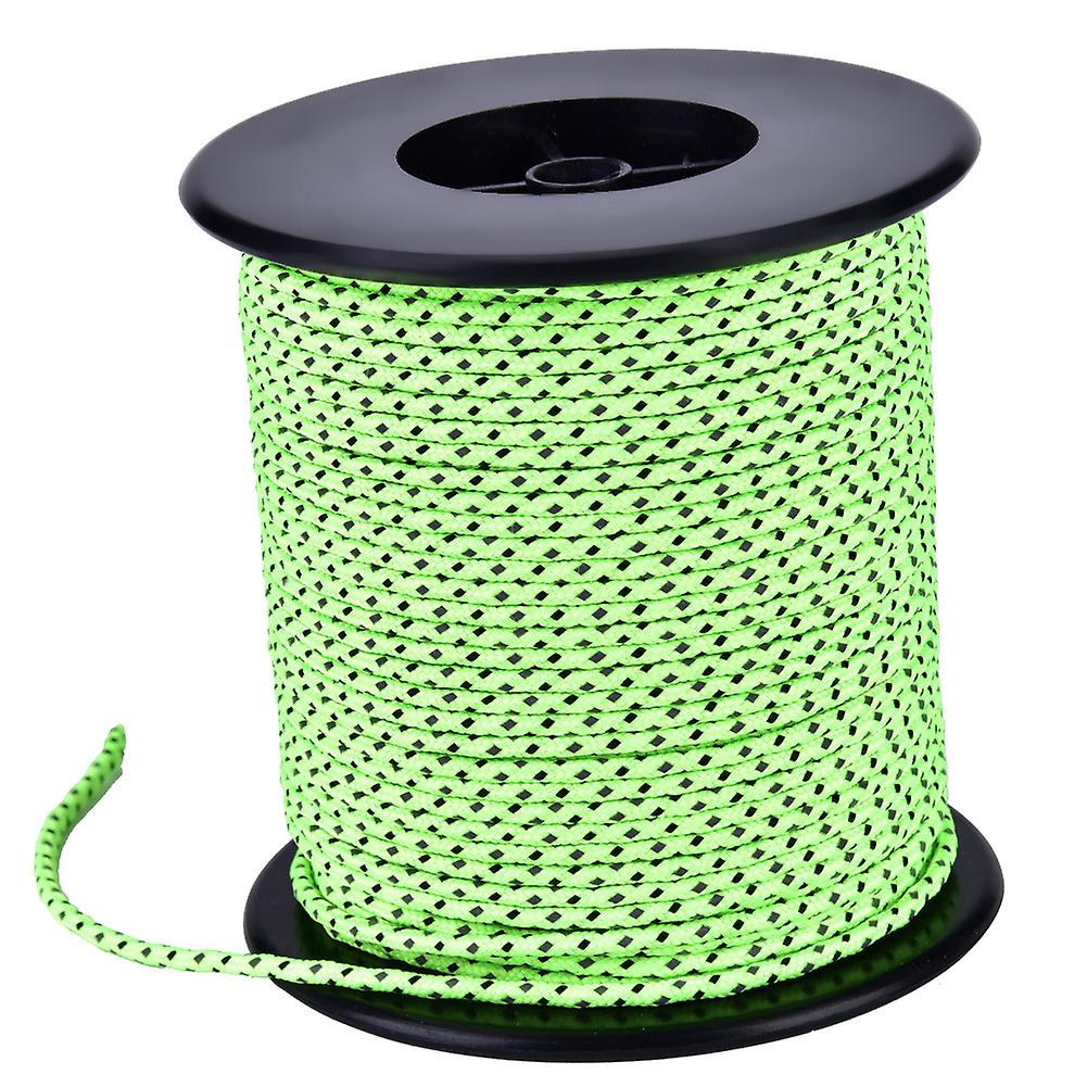 50m Outdoor Camping Tent Awning Reflective Guyline Rope Guy Line Cord Paracord