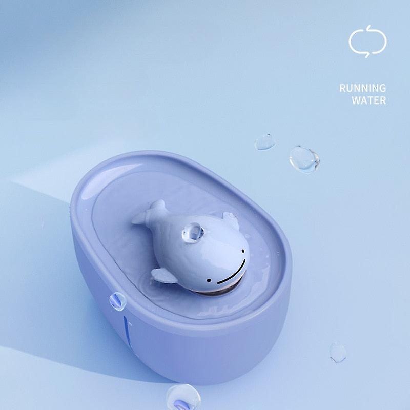 2L blue whale cat water fountain