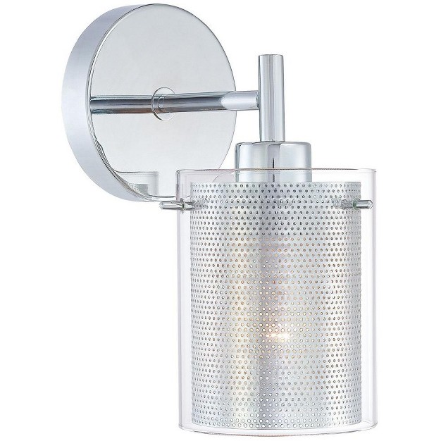 George Kovacs Lighting Grid 1 Light Sconce Chrome