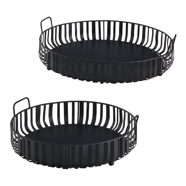 Park Designs Spencer Round Tray Set Of 2