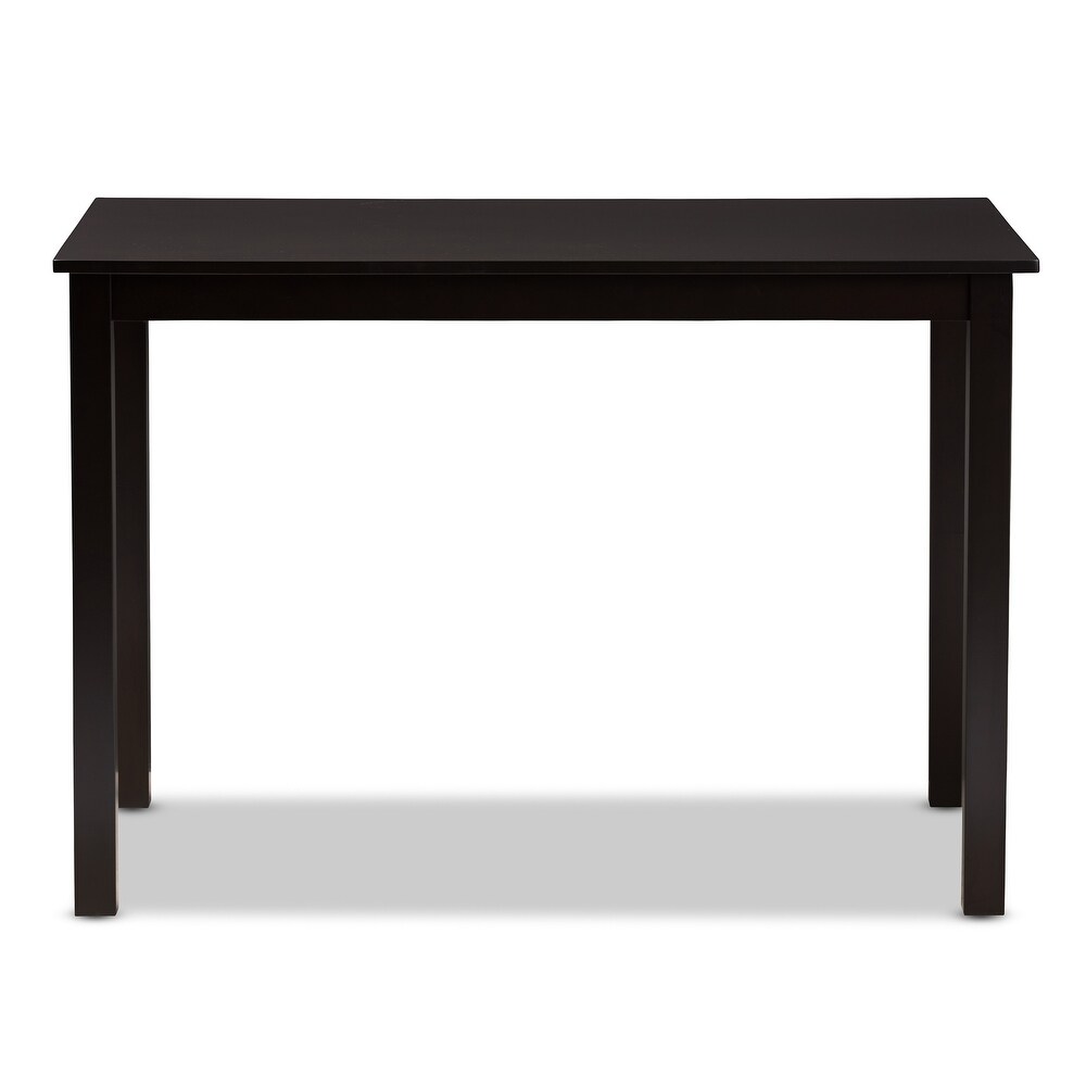 Eveline Modern Brown Finished Wood 43 Inch Dining Table