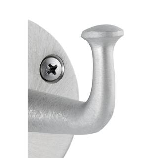 Single Heavy-Duty Robe Hook with Exposed Mounting in Satin Nickel B-211