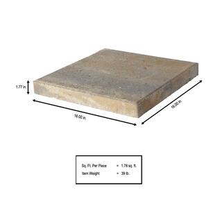 Pavestone 16 in. x 16 in. x 1.75 in. Yukon Square Concrete Step Stone 72650