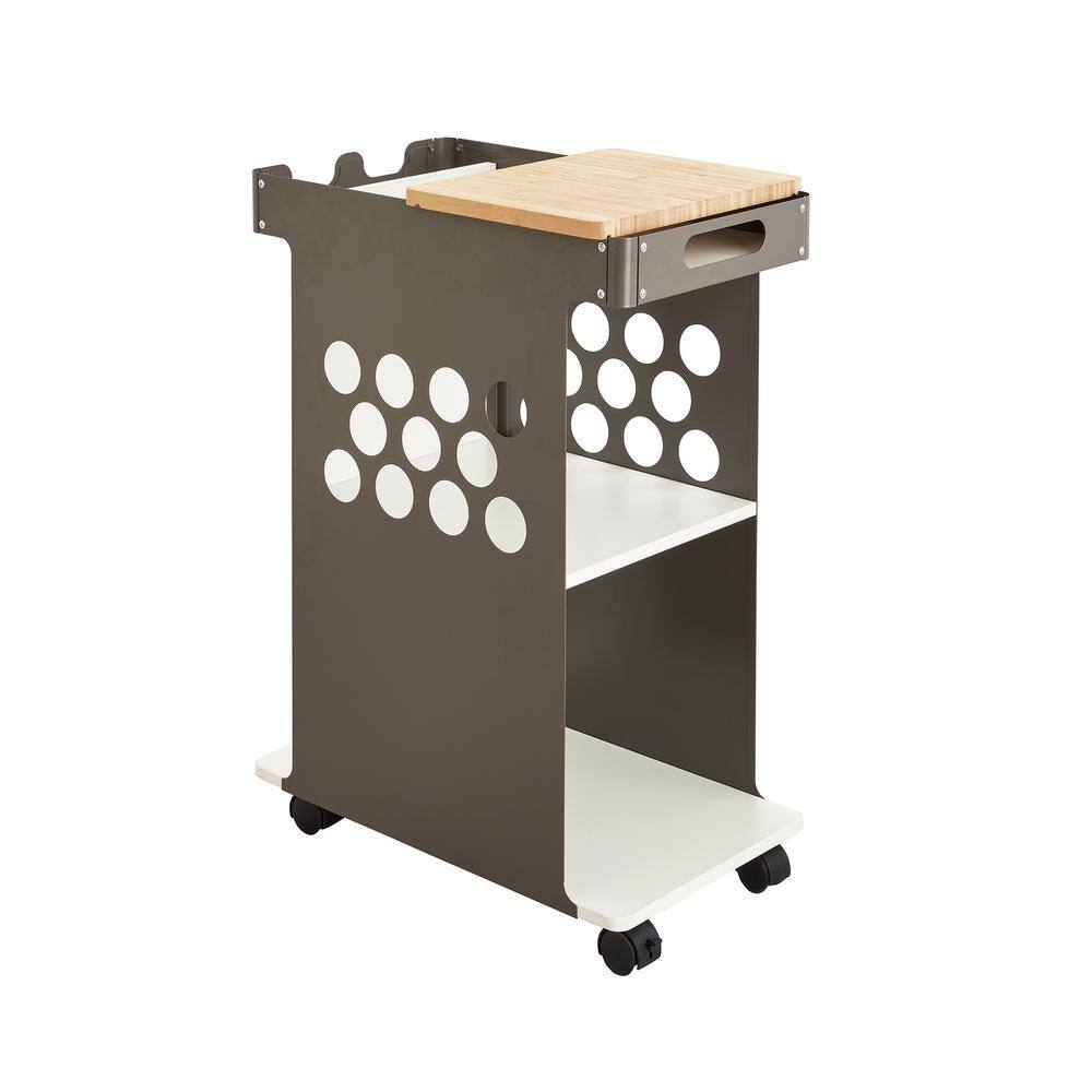 Safco Mini Steel Rolling Storage Cart 5209WH