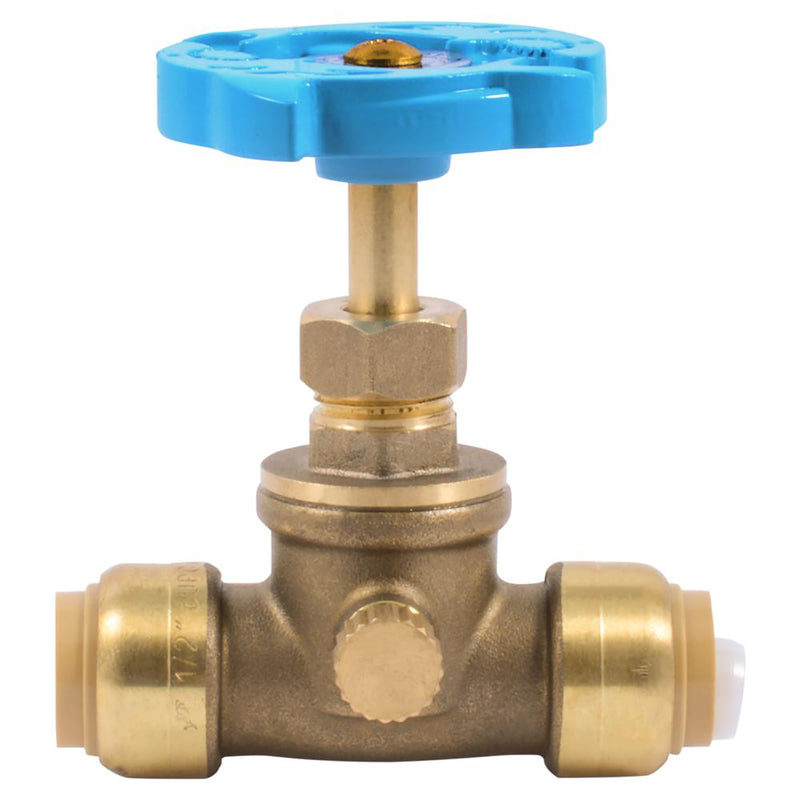 STOP VALVE W/DRAIN 1/2