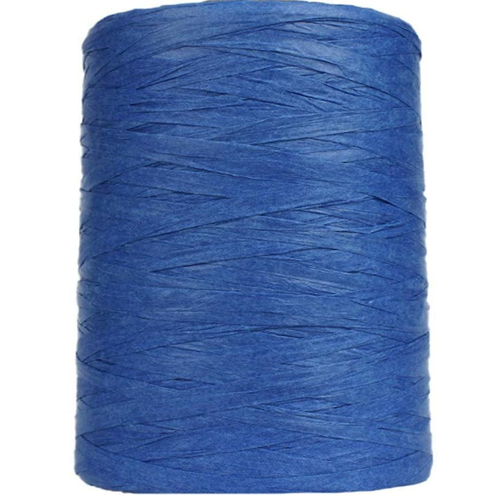 200m Deep Blue Jumbo Roll Paper Raffia Ribbon Recycleable and Biodegradable