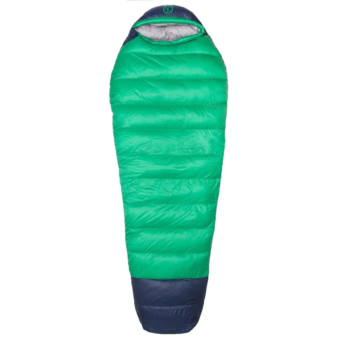 Green Waterproof Down Sleeping Bag for Cold Weather