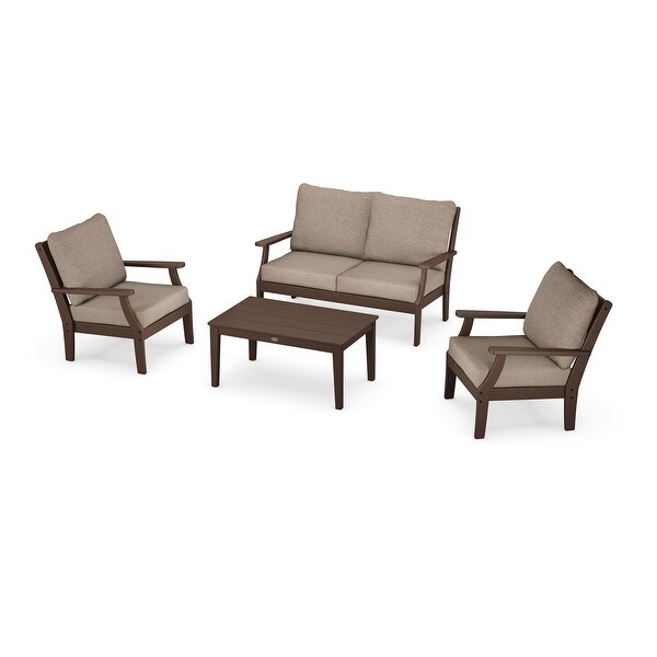 POLYWOOD Braxton 4Piece Deep Seating Chair Set