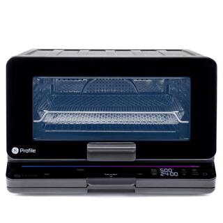 GE Profile 1800 W No Preheat Black Toaster Oven with 11-functions incl Air Fry Bake Broil Toast and pizza WiFi connected P9OIAAS6TBB