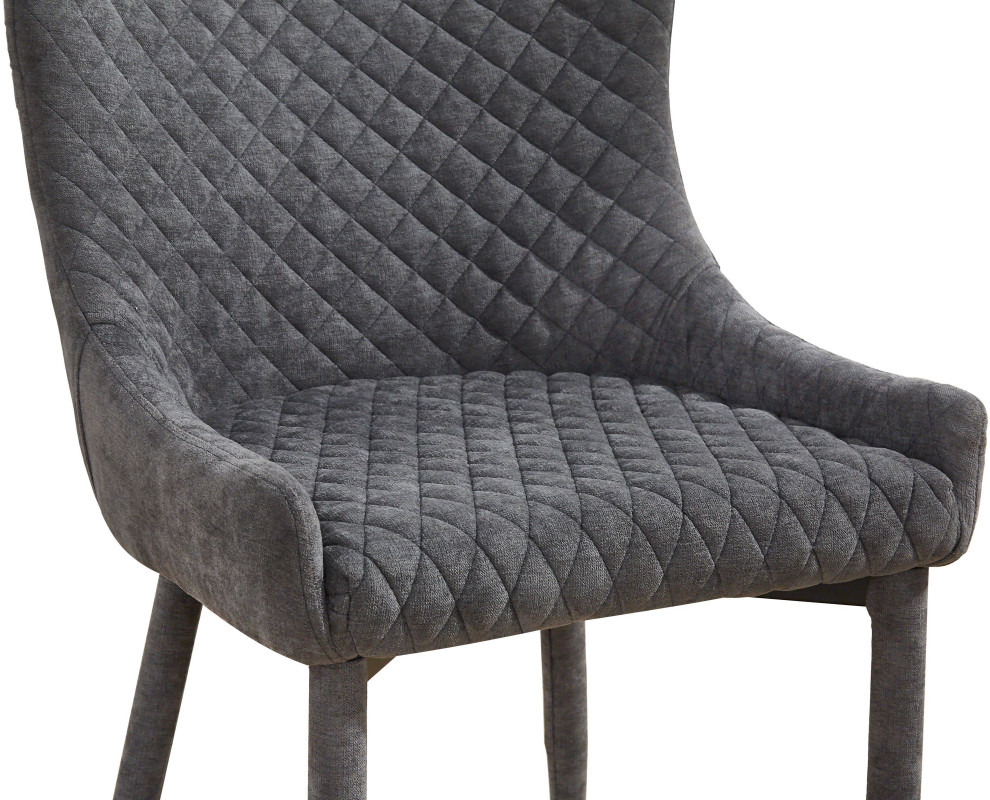 Draco Grey Chair   Grey   Midcentury   Dining Chairs   by First of a Kind USA Inc  Houzz