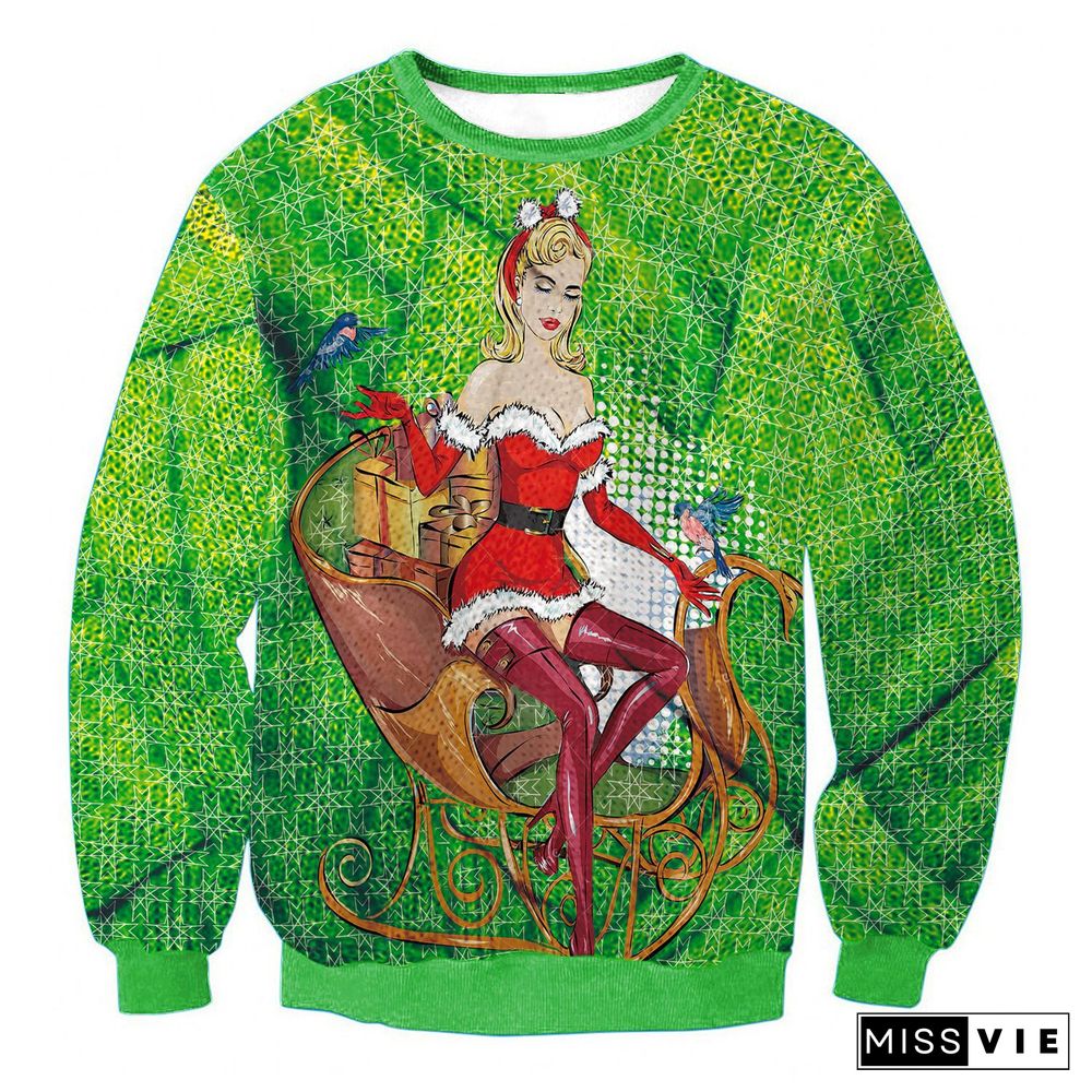 Christmas Pullover Long Sleeve Sweatshirts