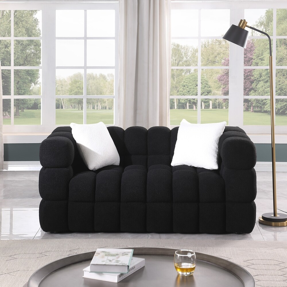 Marshmallow Sofa Sets w/ Chaise Loveseat   Boucle Lounge Sofa Bed