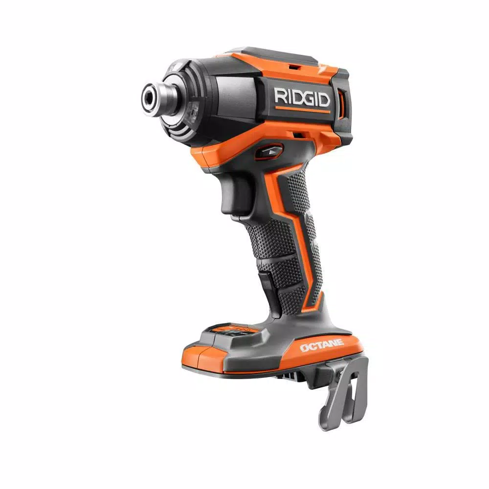 RIDGID 18-Volt OCTANE Brushless Cordless 6-Mode 1/4 in. Impact Driver (Tool Only) and#8211; XDC Depot