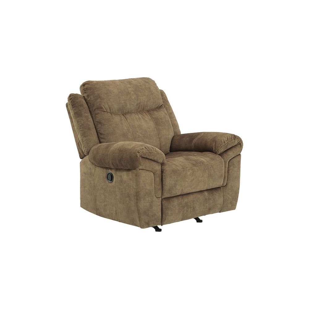 Huddle Up Contemporary Rocker Recliner  Nutmeg