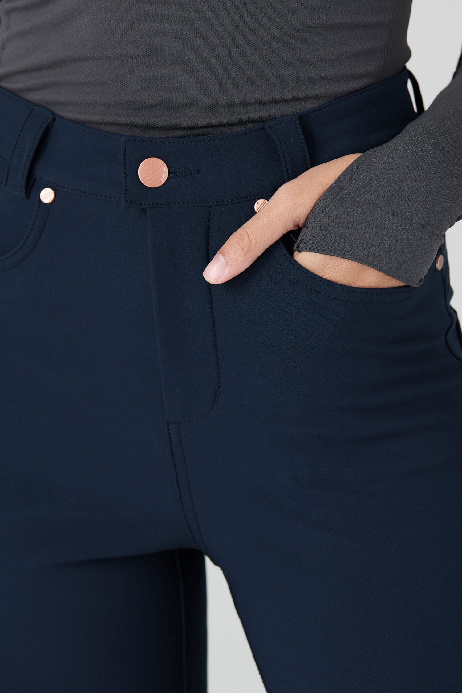 Thermal Skinny Outdoor Trousers - Deep Navy