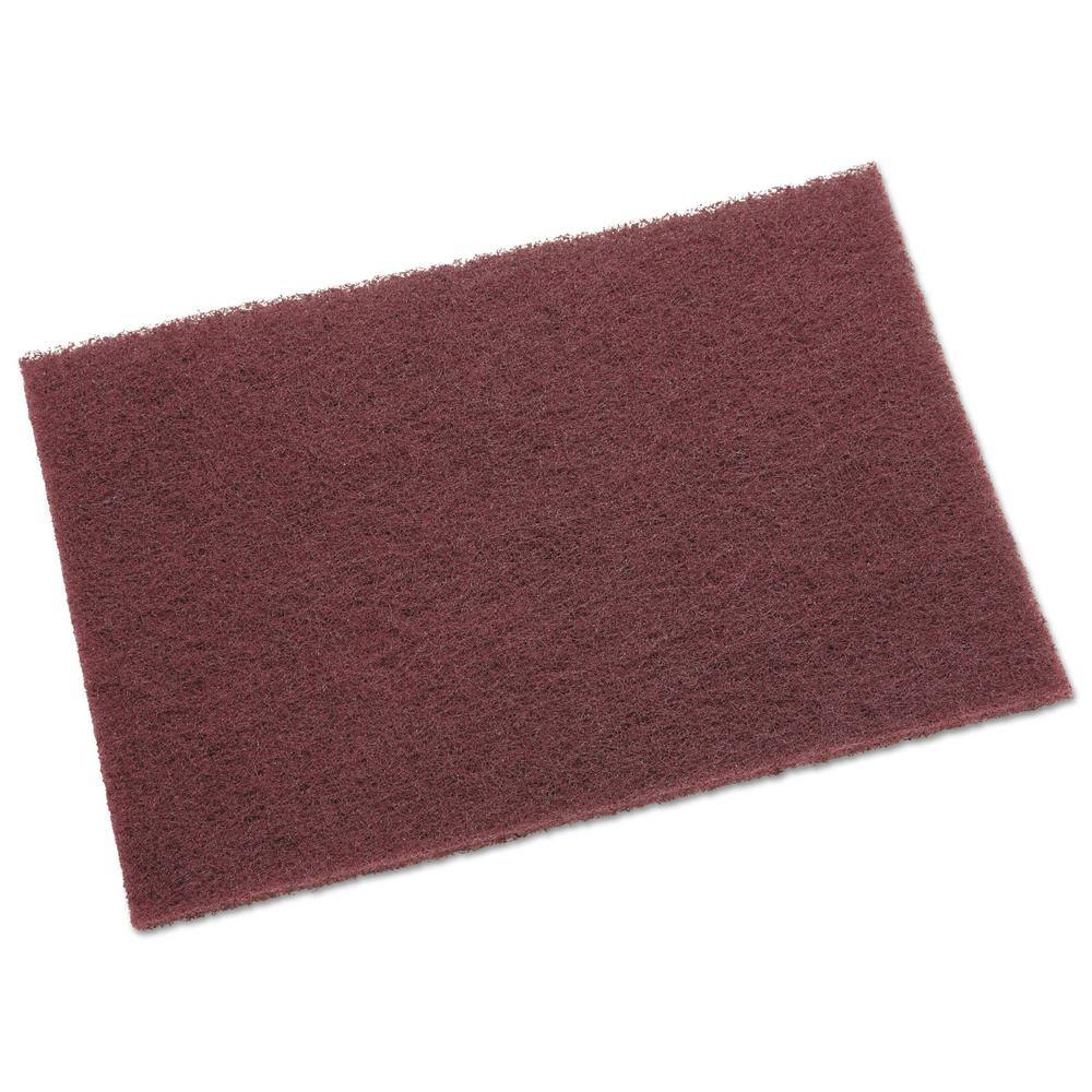 Scotch-Brite PROFESSIONAL 6 in. x 9 in. Maroon General Purpose Hand Pad Sponge (20-Box 3-BoxCarton) MMM04029