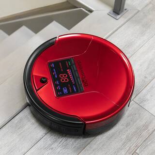 bObsweep PetHair Robotic Vacuum Cleaner and Mop with Auto Recharging Station Large dustbin Stair  Obstacle Detection in Rouge WP460011RO