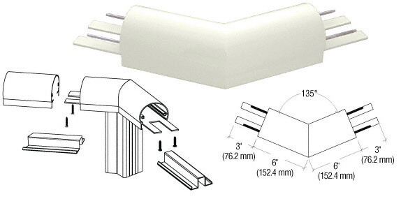 CRL 300 Series Top Cap 135  176 Corner