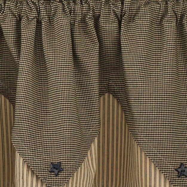 Park Designs Primitive Star Lined Point Valance