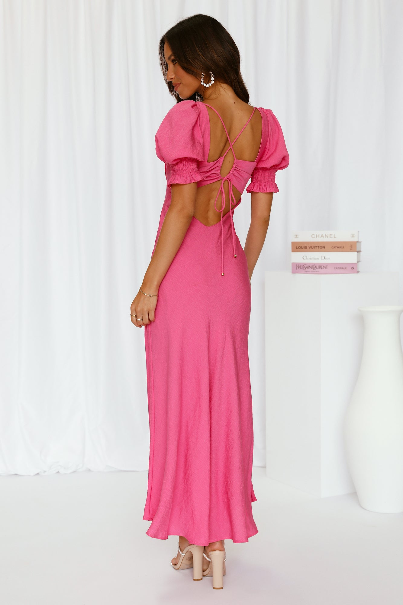 Love Rider Midi Dress Hot Pink