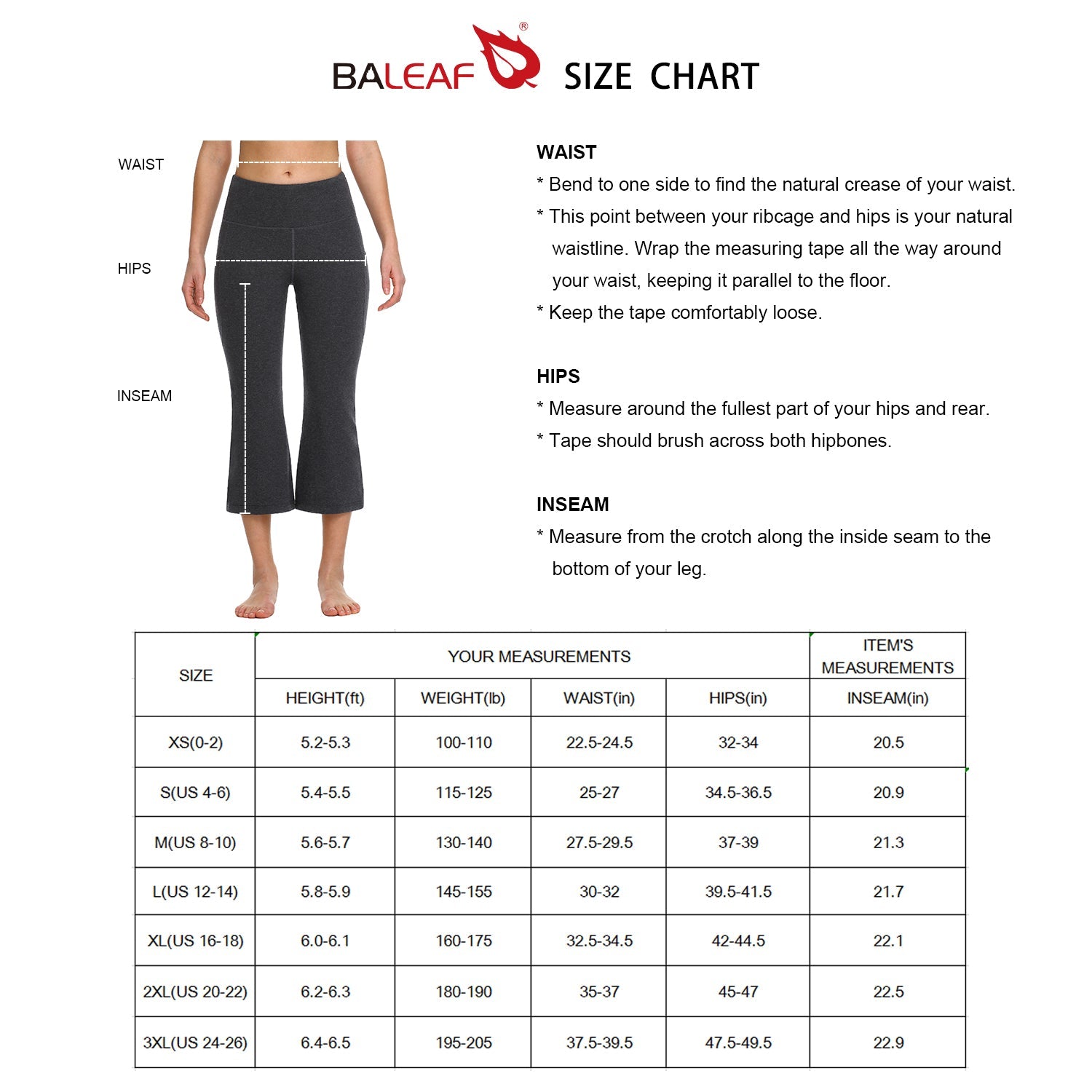 BALEAF Women Yoga Capris flared Pants with Side Pockets - 21