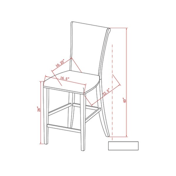 Somette Juliet Flare Back Counter Stool