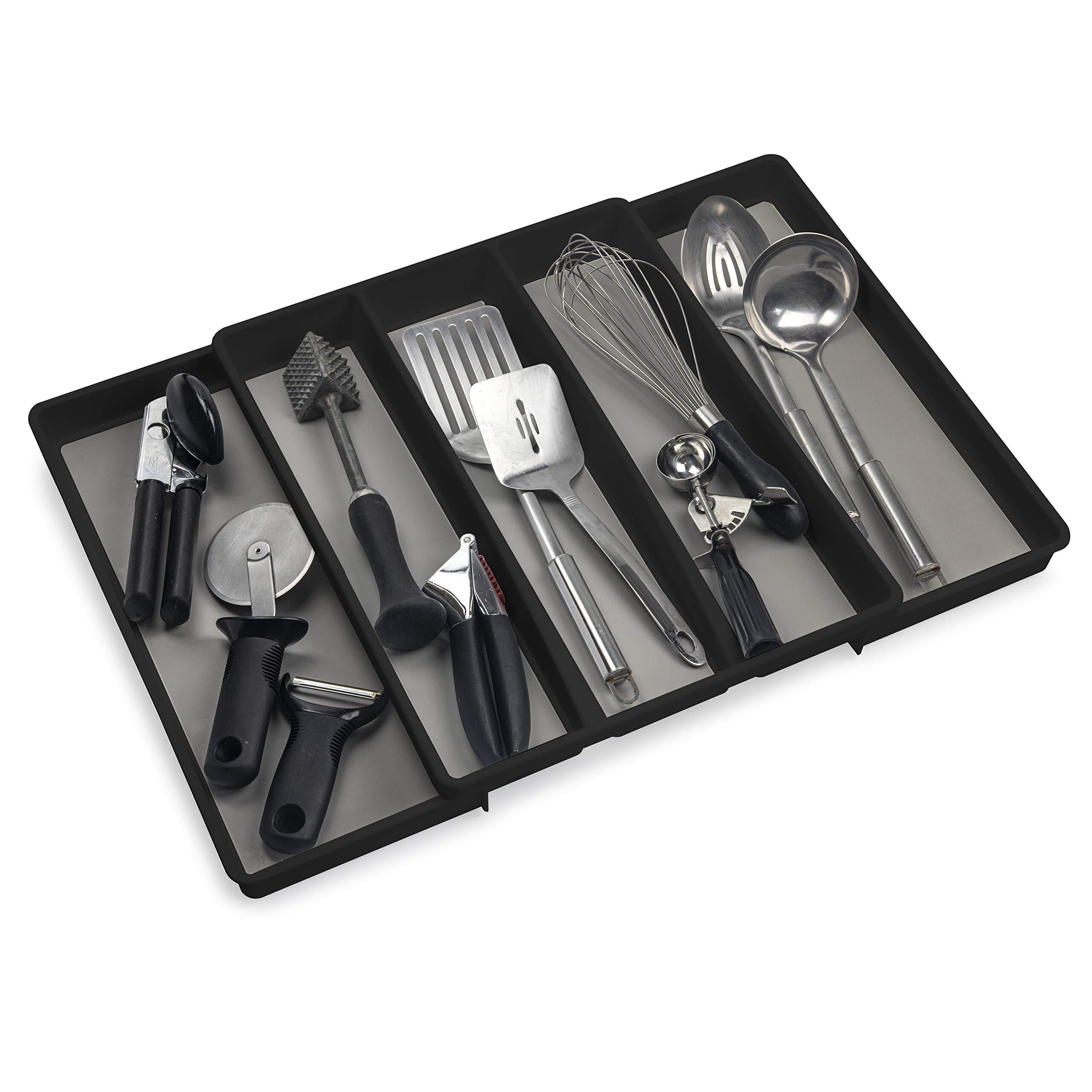 Expandable In Drawer Cutlery Organizer & Utensil Tray Set