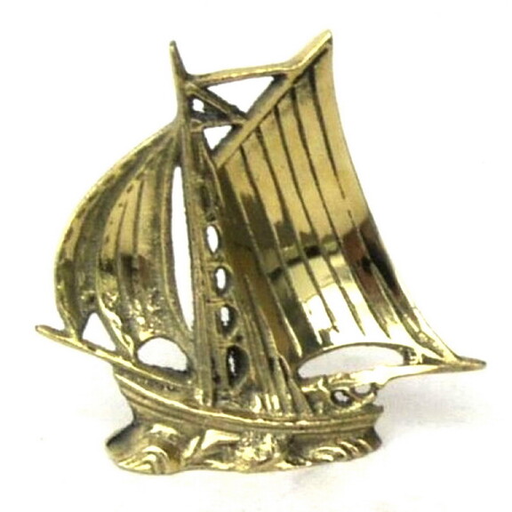 India Overseas Trading BR 2080X Brass Sail Boat  C...