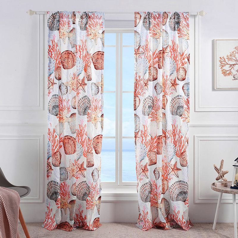 Greenland Home Fashions Beach Days Window Curtain or Valance