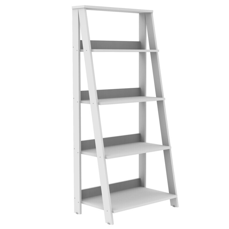 ixir 55'' H x 24.1'' W Ladder Bookcase Shelve Bookstand