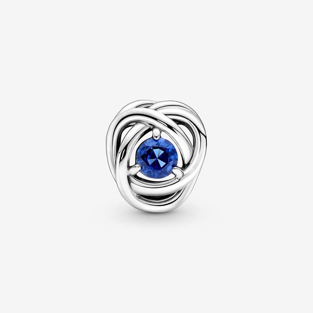 PANDORA  September Blue Eternity Circle Charm