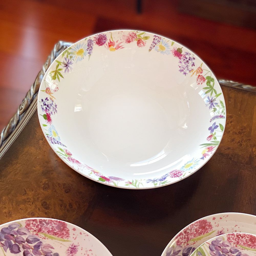 Dinnerware Soup Bowl Lavender Meadow Salad Bowl 9