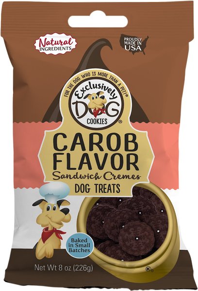 Exclusively Dog Carob Sandwich Cremes Dog Treats