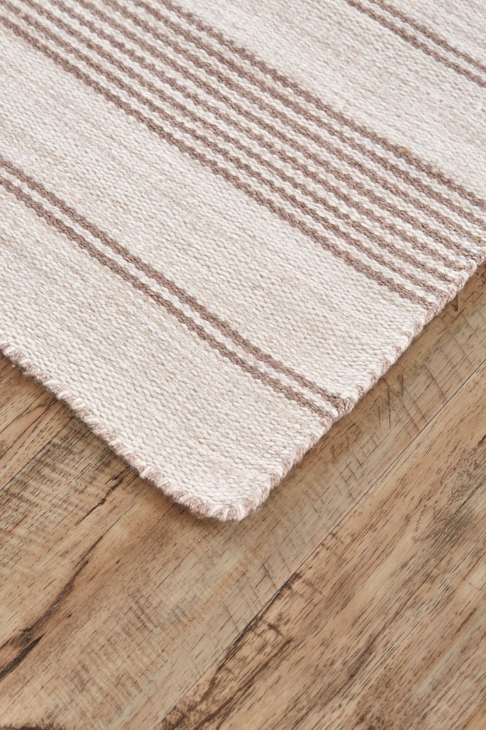 Granberg Hand Woven Orange and Ivory Rug by BD Fine