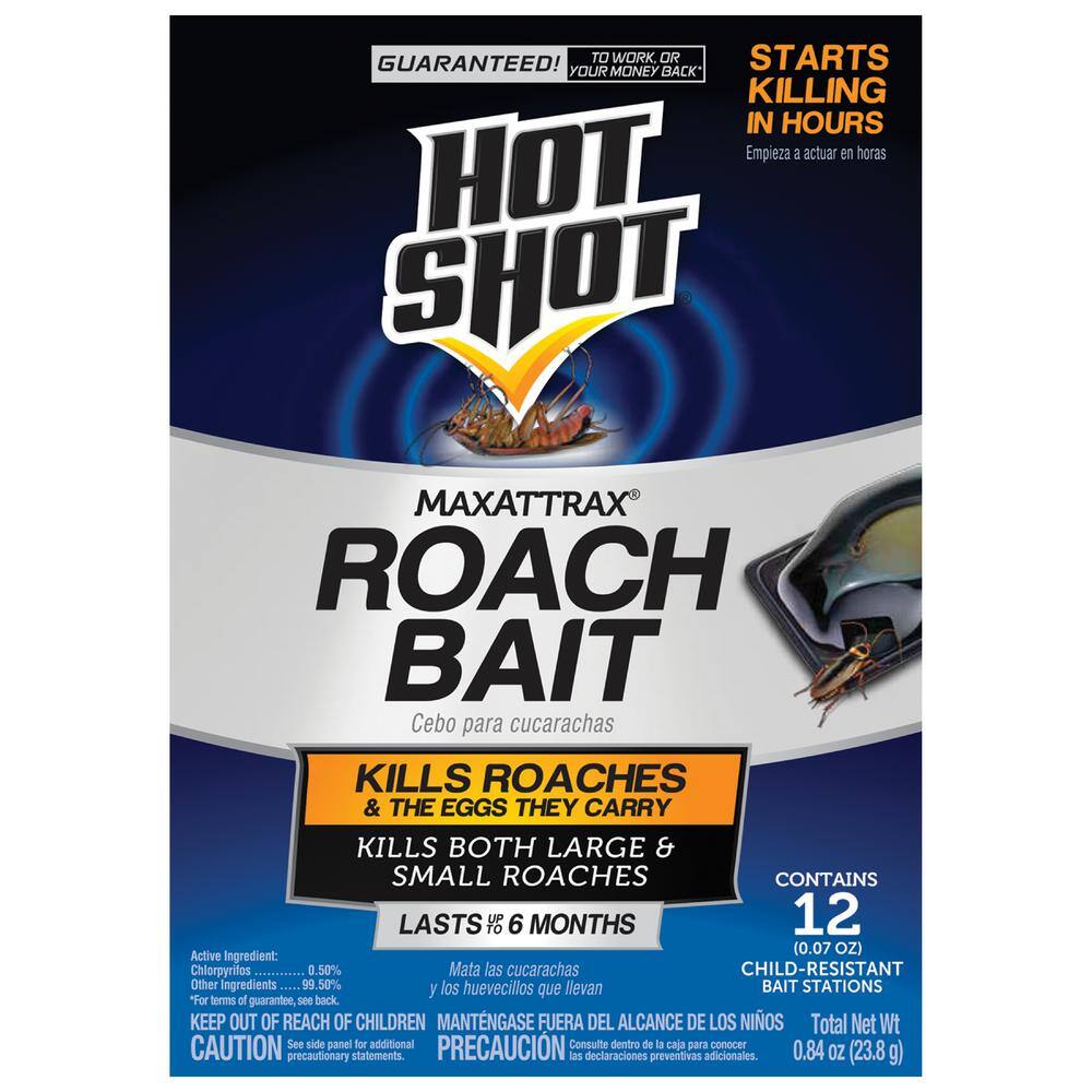 Hot Shot MaxAttrax 12-Count Roach Bait Stations HG-96987