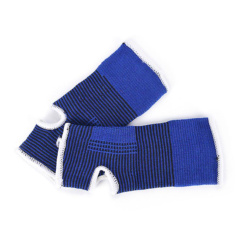 2pcs Ankle Foot Elastic Compression Wrap Sleeve Bandage Brace Support Protection