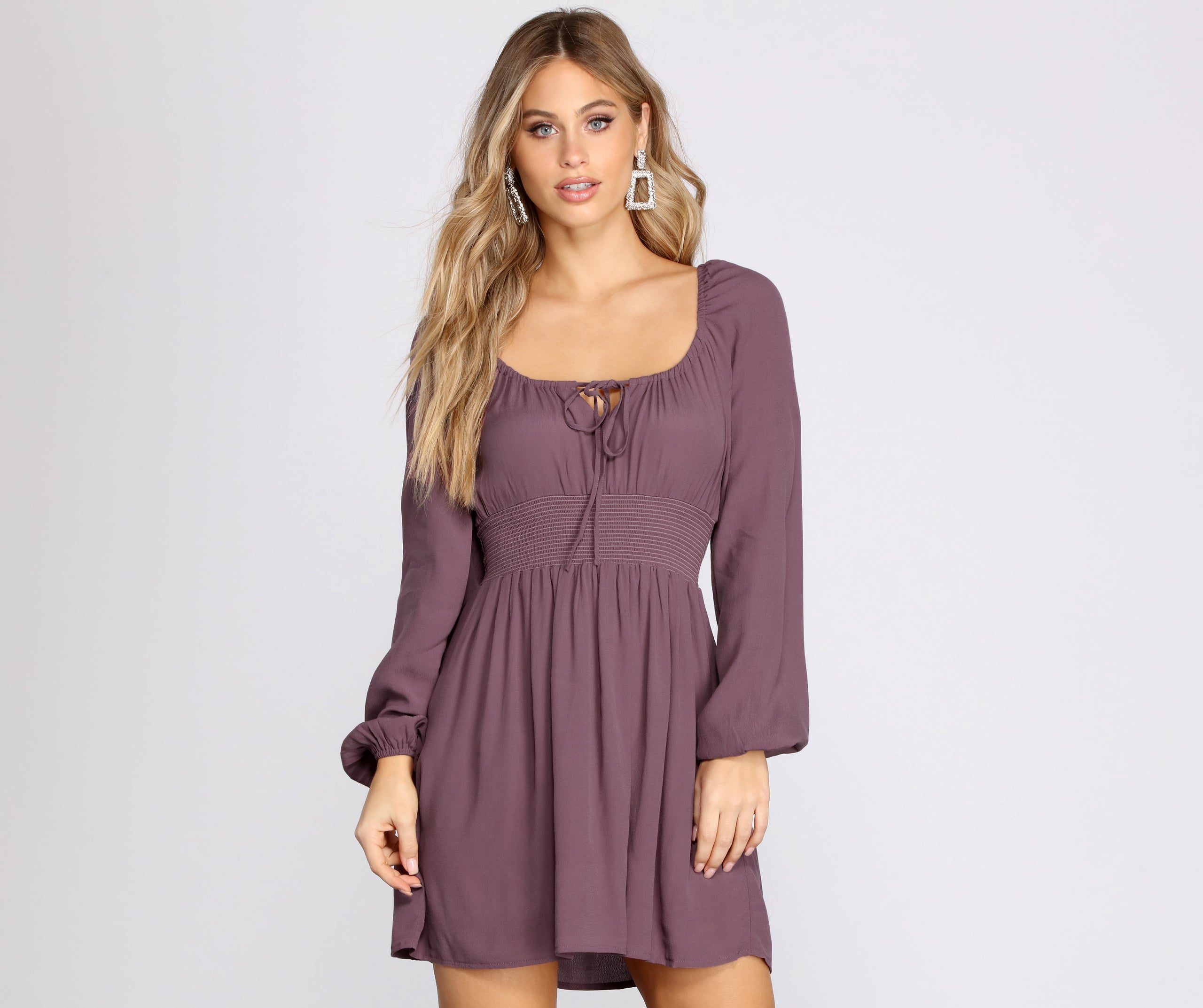 Simply Chic A-Line Smocked Dress