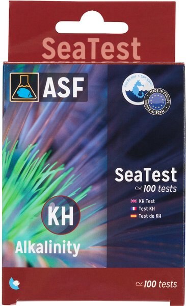 ASF SeaTest KH (Alkalinity) Fish Aquarium Water Test Kit， 100 count