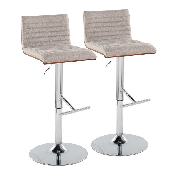 Carson Carrington Tyra Adjustable Bar Stool (Set of 2)