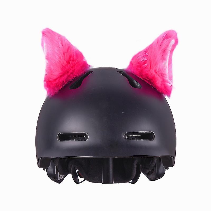 Motorcycle Helmet Cute Plush Cat Ears Decoration Individual Creativity Motorcycle Cosplay Styling Helmet Decoration Accessories