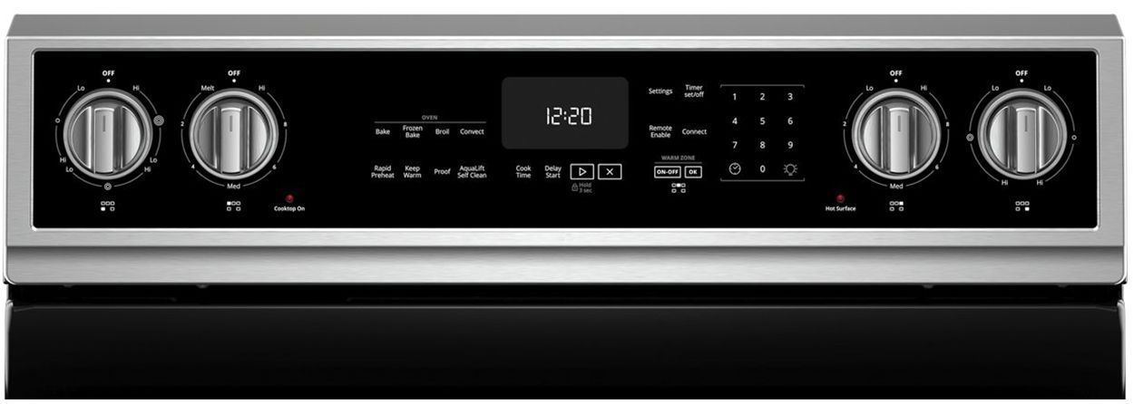 Whirlpool 6.4 Cu. Ft. Fingerprint Resistant Stainless Steel Electric Range With Frozen Bake Technology