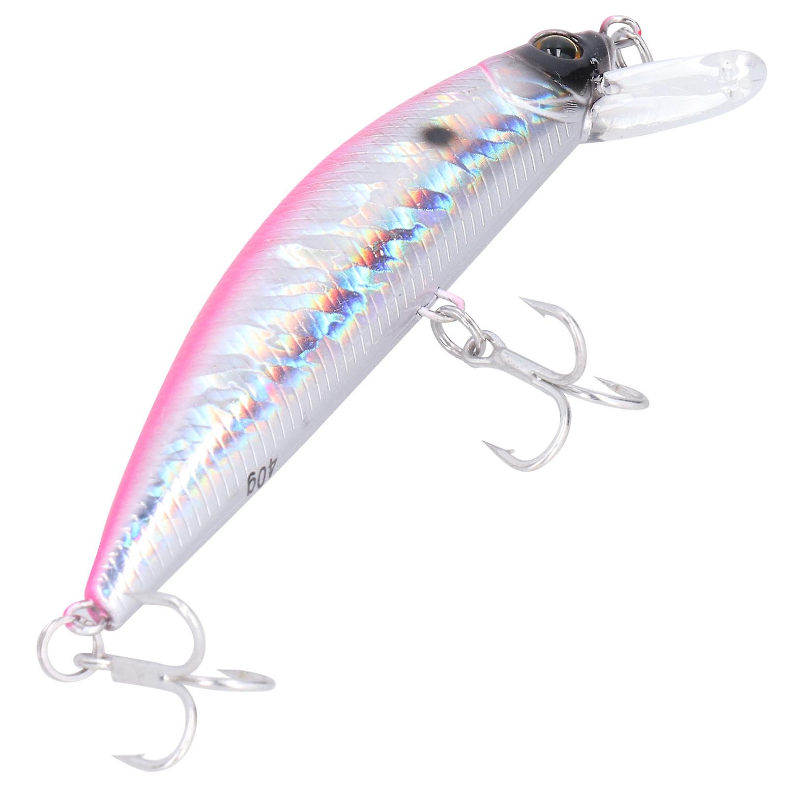 1pcs  Deepsea Fishing Lure With Treble Hook 40g Artificial Simulation Bait Accessorypink