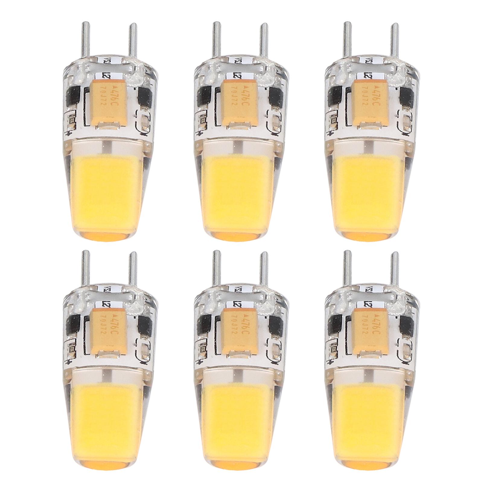 Silicone Led Light Bulb Gy6.35 Bulb 5w Ac Dc12v Cob Light  Energy Saving Bulb6 Pack