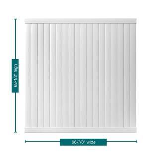 Veranda Somerset 6 ft. H x 6 ft. W White Vinyl Privacy Fence Panel 128009