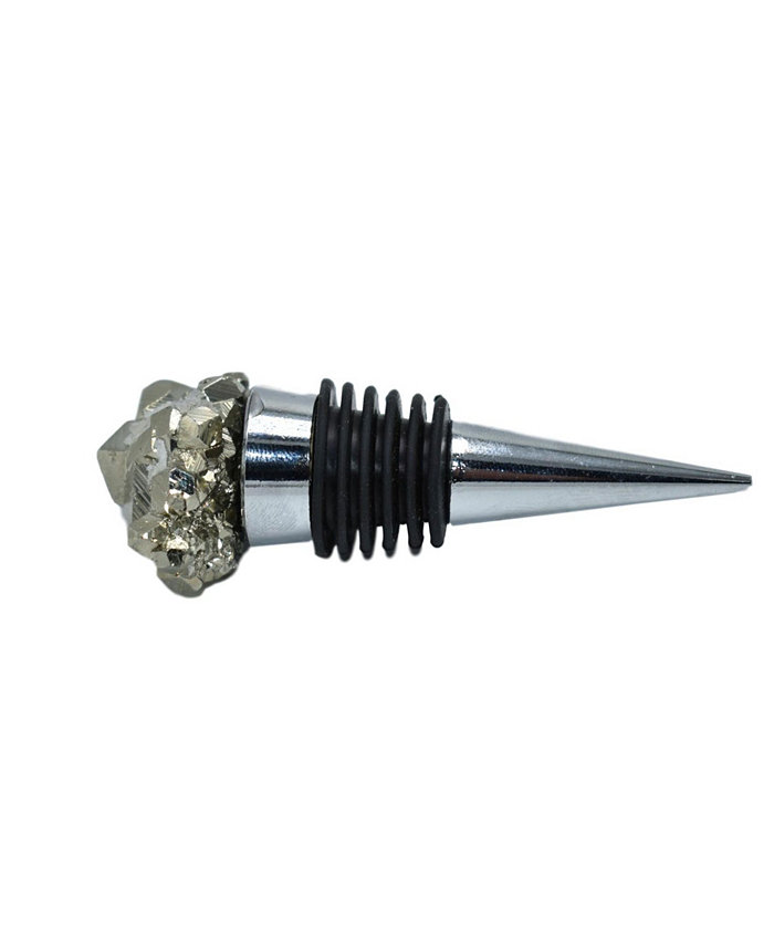 Nature's Decorations - Wine Stopper with Pyrite