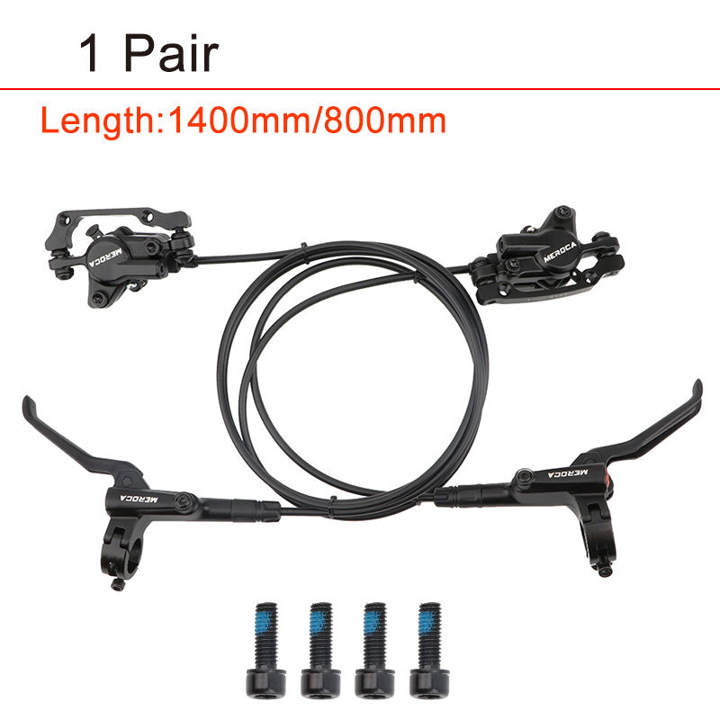 Hot Sale Left Rear Right Front Bicycle Brake Hydraulic 160mm Disc Brake 800/1400mm Mountain Clamp Oil Brakes Bike Cycling Parts